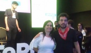 Mariela Lopazzo Directora de Dopler Agencia de Noticias de Diseño con Sebastián Duccoli  Director Creativo y docente especializado en Creatividad Digital