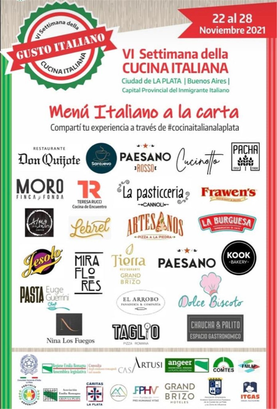 La VI Semana de la Cocina Italiana  en la ciudad de La Plata