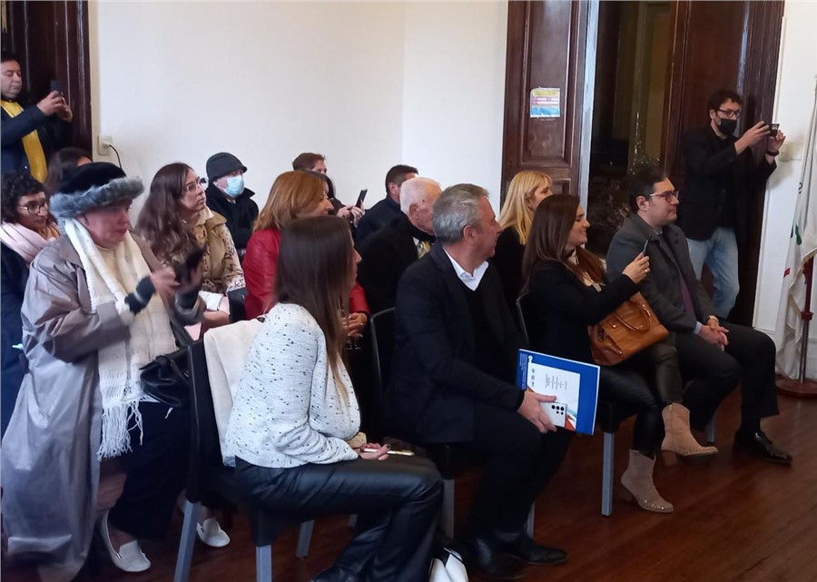 Autoridades y Público presente en el Lanzamiento de Italia en La Piel Moda di Autore. Gentileza: Prensa Italia en La Piel