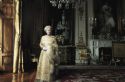 La reina Isabel II también fue fotografiada por Anne Leibovitz en el palacio de Buckingham en 2007.